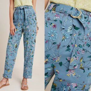 Anthropologie Victoria Floral Cargo Pants Size 2